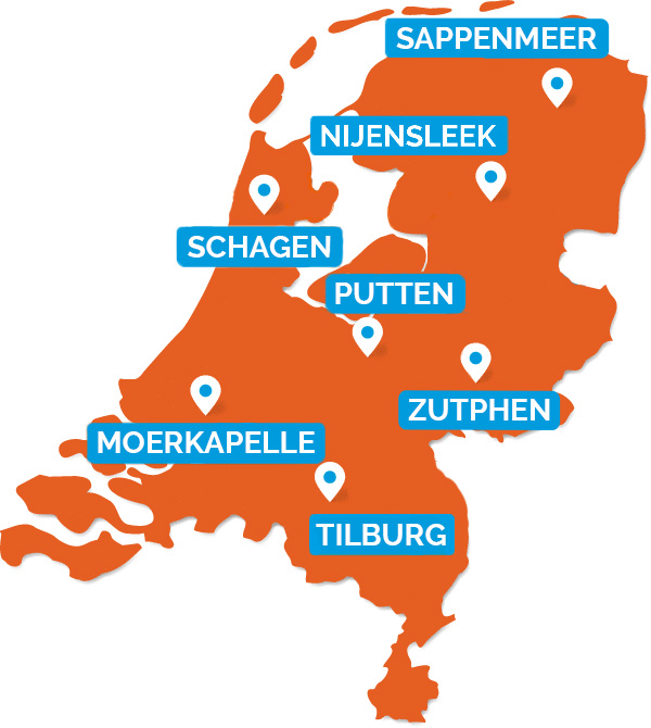 Landkaart Isolatiespecialist.nl